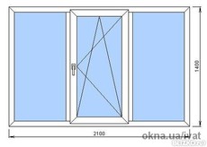3х створчатое окно